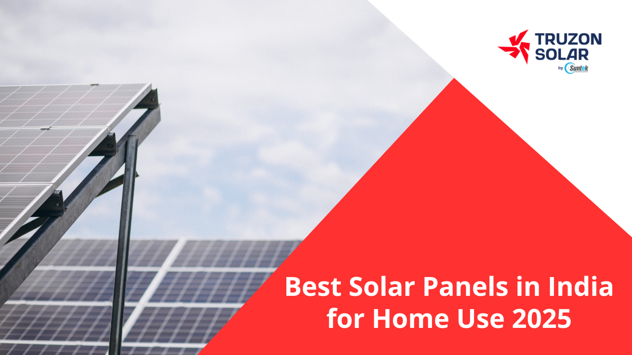 Best solar panels india for home use 2025